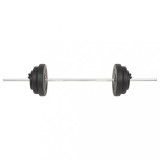 Set halteră cu discuri de greutăți, 60 kg