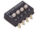 Comutator DIP-SWITCH 4 Secțiuni OFF-ON 24VDC