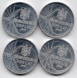 500 LEI ECLIPSA 1999 ALUMINIU AUNC LOT DE 4