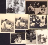 P338 Lot de 8 poze familie din Brad, județul Hunedoara, anii 1930