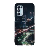 Husa compatibila cu Oppo Find X2 Pro model Night Traffic, Silicon, TPU, Viceversa, Transparent, Carcasa