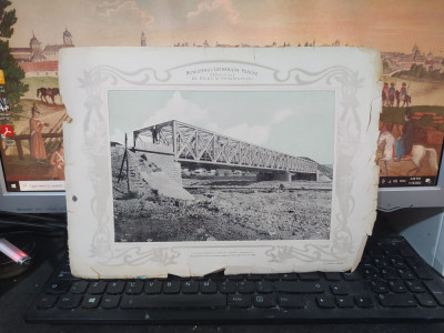 Calea ferată Targu Ocna Palanca, Podul peste Trotuș pentru calea ferată 1903 201 foto