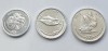 Set 3 monede 1,5,10 Laari 2012 Maldives , unc, Asia