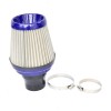 Filtru Aer Sport Universal Super Changer Albastru, Otel Inox, 26x16x16cm, Diametru 7cm, Adaptor 6-8cm, Creste Puterea