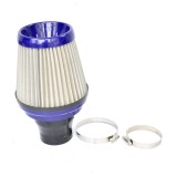 Filtru Aer Sport Universal Super Changer Albastru, Otel Inox, 26x16x16cm, Diametru 7cm, Adaptor 6-8cm, Creste Puterea