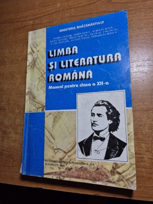 manual delimba si literatura romana - pentru clasa a 12-a - din anul 1995 foto