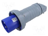 Conector AMPHENOL IP&amp;S 125A 250V AC trifazat mufă 4 pini IP69K