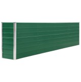 Cumpara ieftin Strat &icirc;nălțat grădină, verde, 320x40x77 cm, oțel galvanizat