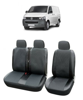 Set Huse Scaune piele si textil VW Transporter (2003-2015) 3 locuri foto