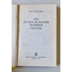Din Istoria Romaniei moderne 1922-1926 de Ion Bitoleanu