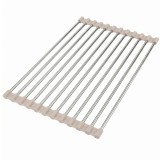 Suport rulabil pentru scurgerea vaselor pe chiuvetă REA P12298B Beige