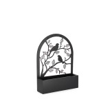Suport ghivece flori metal negru Rosalinda 30.5x8.5x41 cm