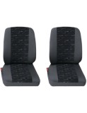 Set Huse Scaun Universale Fata Autoutilitare Petex Negru