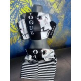 Costum superb de dama cu bluza si fusta marimea S