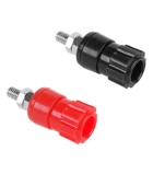 Mufa banana 4mm mama panou 16mm 1buc rosu sau negru, Oem