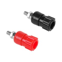 Mufa banana 4mm mama panou 16mm 1buc rosu sau negru