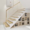Set 2 placari pentru trepte cu aspect stejar Bunschoten, PVC, Neu.Holz