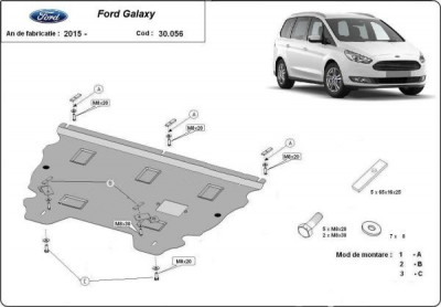 Scut motor metalic Ford Galaxy 2015-prezent foto