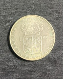 Moneda 1 coroana 1956 Suedia argint, Europa
