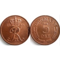 Danemarca 1968 - 5 ore, circulata