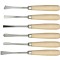 Set 6 dalti curbate pentru lemn 160 mm VOREL