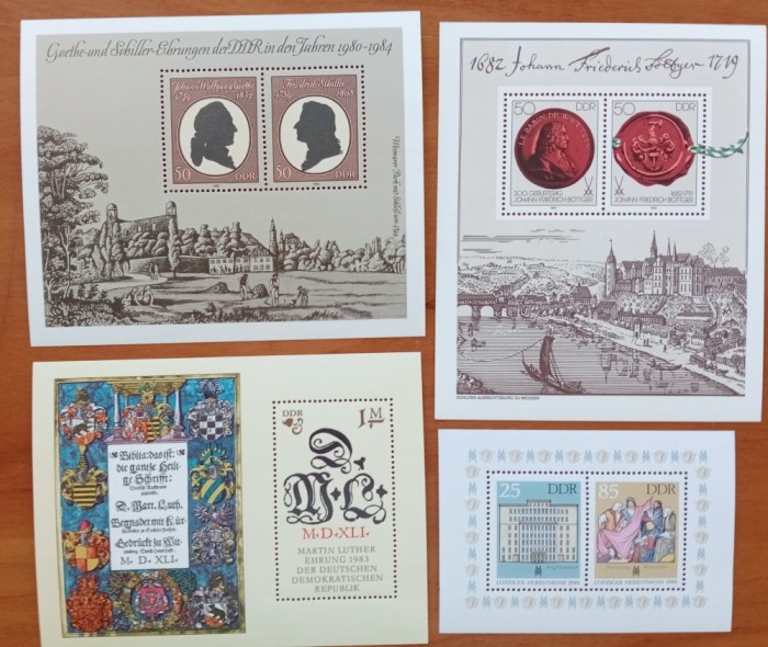 DDR-&#039;&#039;LOT 4COLITE DIF&#039;&#039;--MNH NESTAMP. -Calitate EXTRA