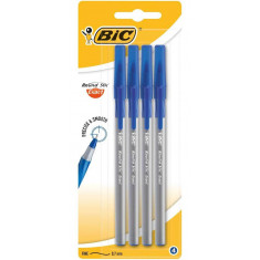 Bic Pachet Pixuri Round Stic Exact Albastru Punga Cu 4 Bucati 379100