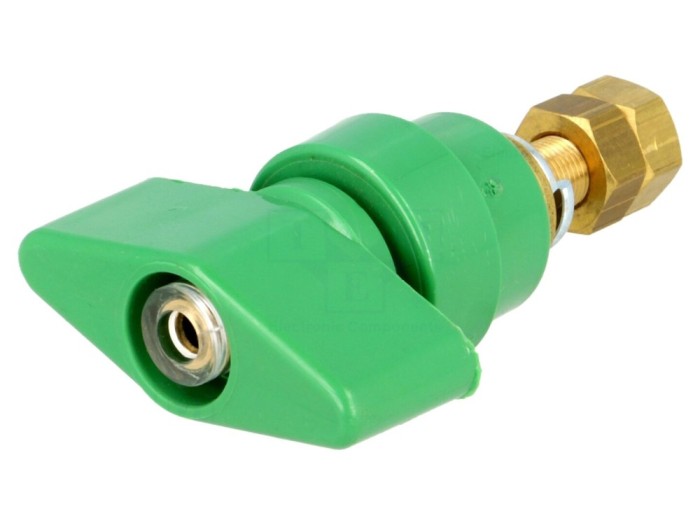Clemă de laborator verde 1kVDC 100A