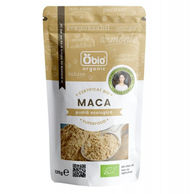 Maca Pudra Raw Bio Obio 125gr foto