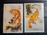 Coreea 2010 tigru animale sălbatice fauna serie 2v neștampilat korea 2010