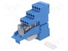 Releu Finder interfață DPDT 24V DC 20A pentru șină DIN