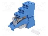 Releu Finder interfață DPDT 24V DC 20A pentru șină DIN