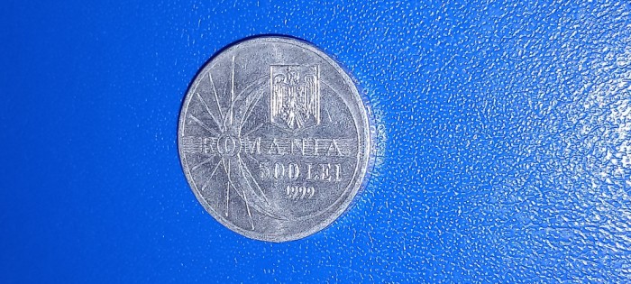 Moneda comemorativa 500 lei 1999 cu Eclipsa totala de soare