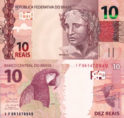 BRAZILIA 10 reais 2010 (2020) UNC!!! foto