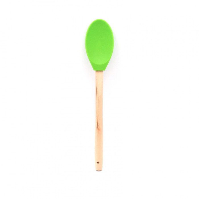 Lingura silicon cu lemn 31cm