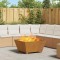 vidaXL Cuptor de foc Maro 80 x 80 x 40 cm Oțel rezistent la intemperii 858969