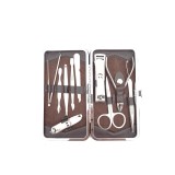 Cumpara ieftin Trusa de manichiura pedichiura set 11 piese inox, Oem