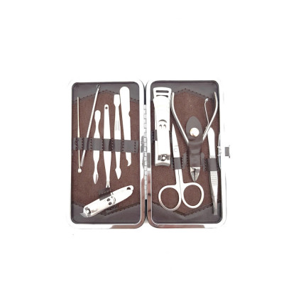 Trusa de manichiura pedichiura set 11 piese inox foto