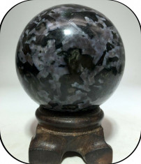 Sfera Gabbro_Ucraina_diametru 60 mm_greutate 333 grame * cod 162.4 foto