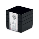 Cuvă neagră 110x110mm 4buc KBS1111 UNITE BOX