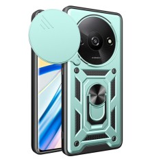 Husa pentru xiaomi redmi a3, camshield protectie camera, inel magnetic, slide si snap, green foto
