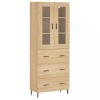 Dulap inalt, stejar sonoma, 69,5x34x180 cm, lemn compozit