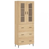 Dulap inalt, stejar sonoma, 69,5x34x180 cm, lemn compozit