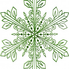 Sticker decorativ, Mandala, Verde, 76 cm, 7034ST-4