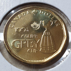 Monedă 1 Dollar 2012 Canada, unc, Grey Cup, km#