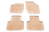 Covorase Auto Cauciuc Volvo XC90 I 2002-2014 Bej Rezaw - Dedicate Tip Tavita Bordura Inalta Fixare Mocheta