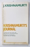 KRISHNAMURTI'S JOURNAL by J. KRISHNAMURTI , 1987