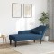 Gossi sezlong cu perne, albastru, material textil