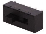 Comutator glisant 3 poziții DP3T THT