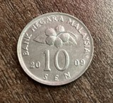 C50 - Moneda foarte veche - Malaezia - 10 sen - 2009
